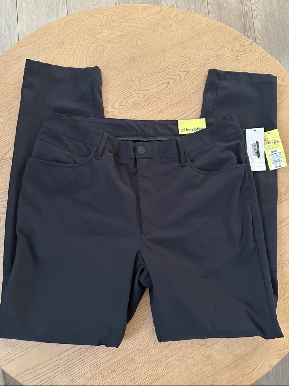 all in motion Black golf pants NWT 36x32